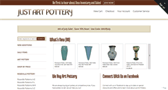 Desktop Screenshot of justartpottery.com
