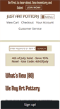 Mobile Screenshot of justartpottery.com